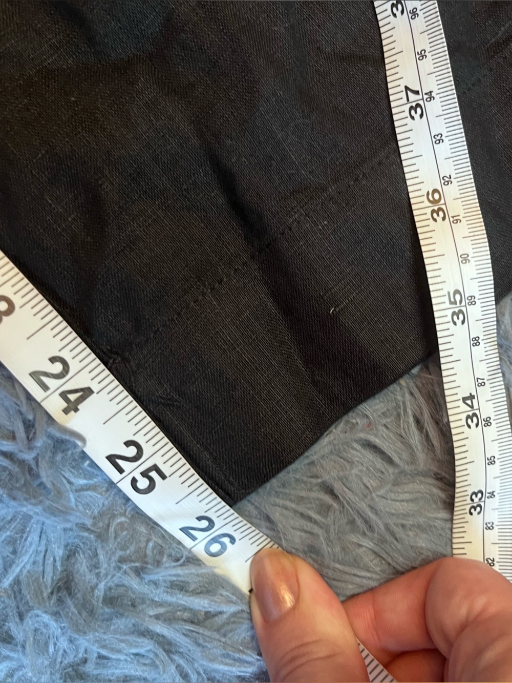 Quince Black 100% European Linen Wide Leg Cropped Pants Size M - Picture 8 of 8